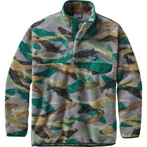 Men’s patagonia men's synchilla snap-t pullover.